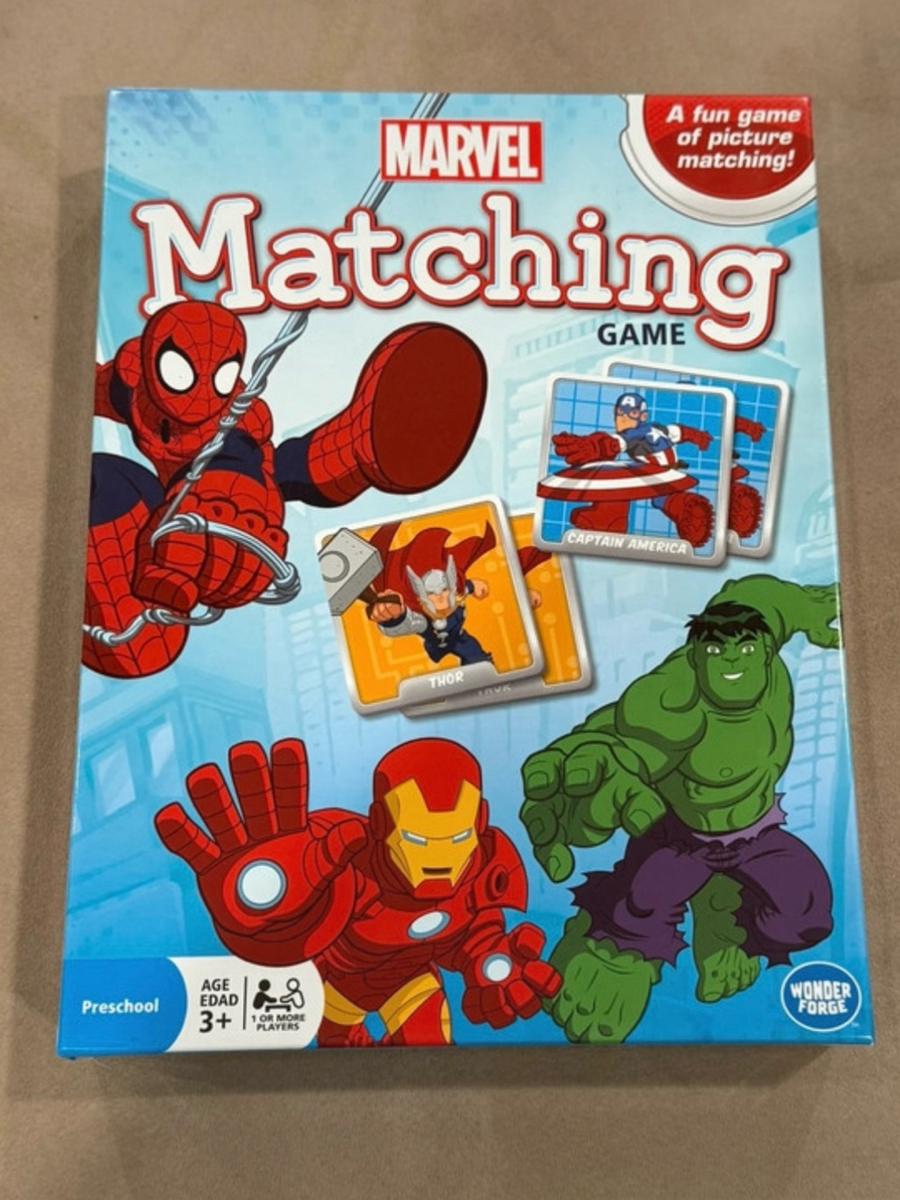 Marvel Superhero’s Matching Game